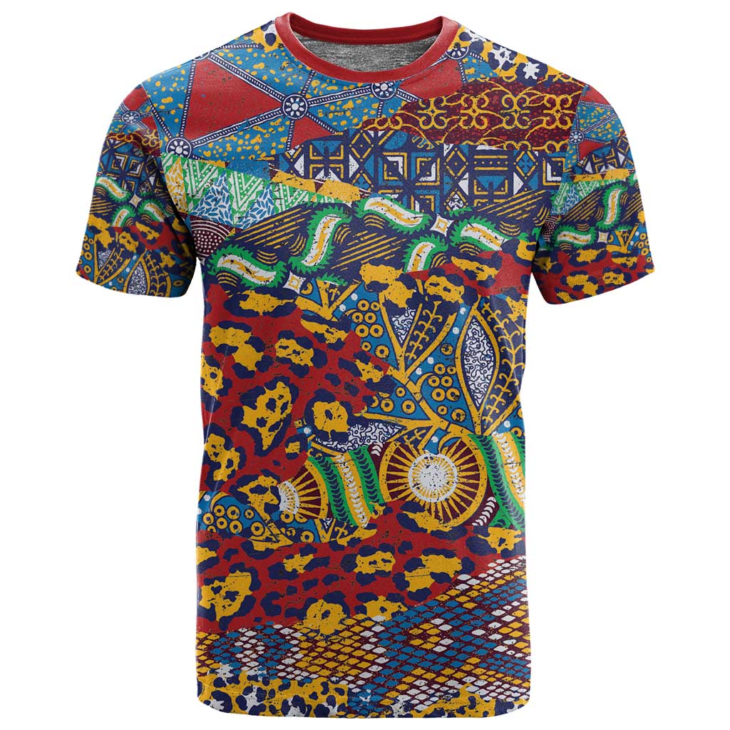 Traditional African Animal Skins Pattern T shirt LT9