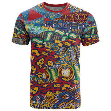 Traditional African Animal Skins Pattern T shirt LT9