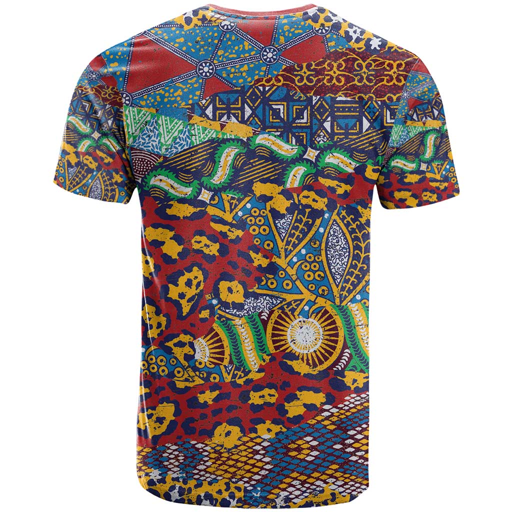 Traditional African Animal Skins Pattern T shirt LT9