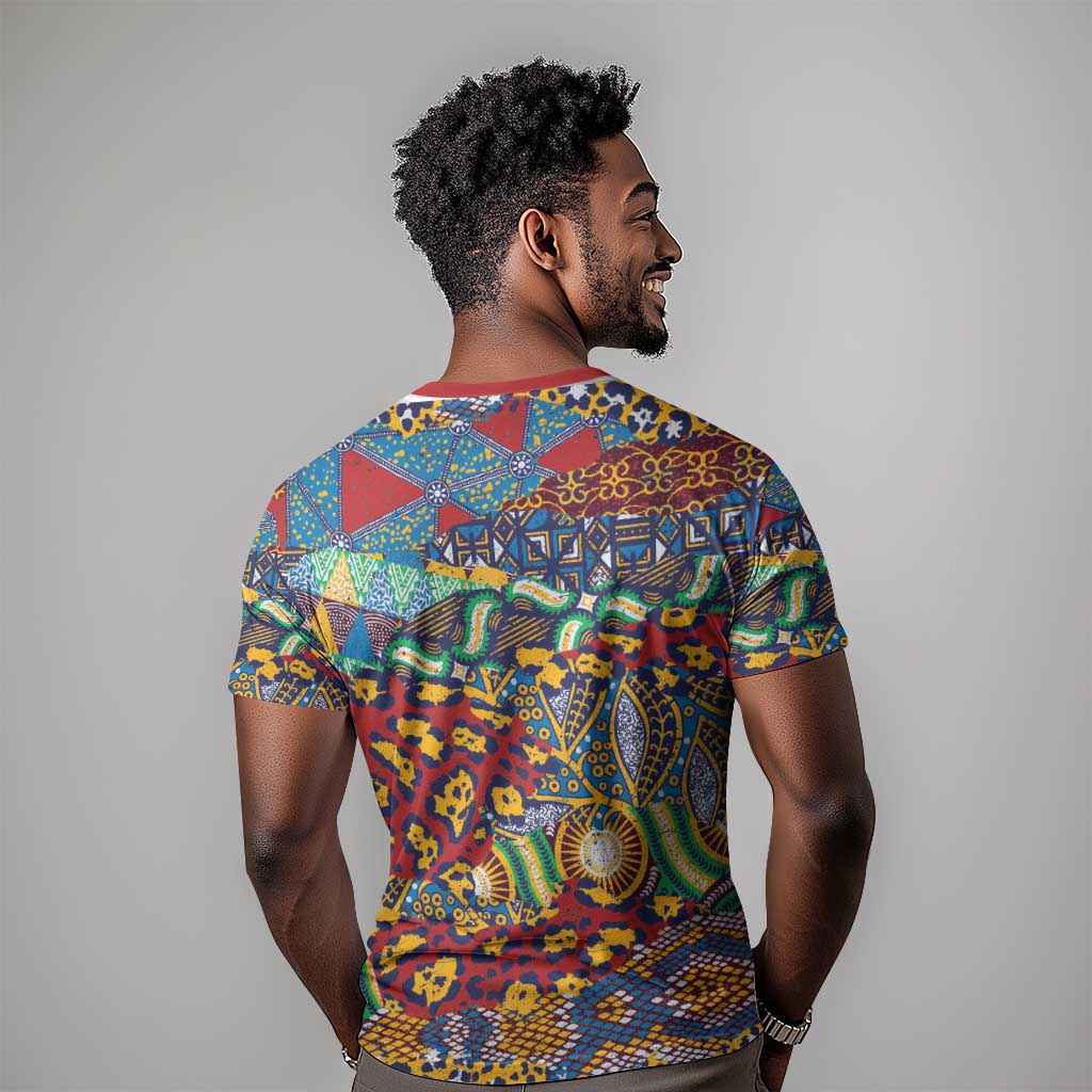 Traditional African Animal Skins Pattern T shirt LT9