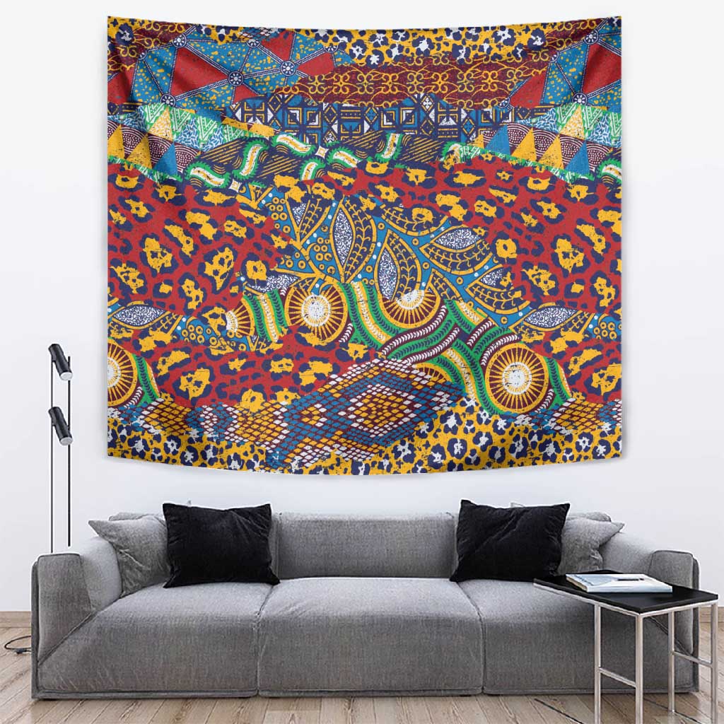 Traditional African Animal Skins Pattern Tapestry LT9