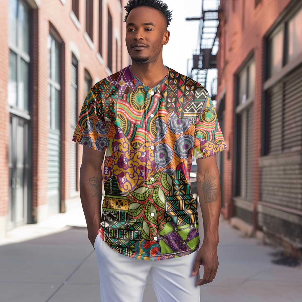 Traditional Ethnic African Vintage Motifs Baseball Jersey LT9