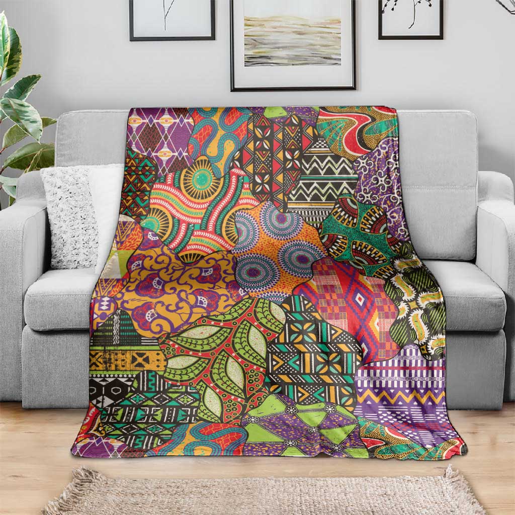 Traditional Ethnic African Vintage Motifs Blanket LT9