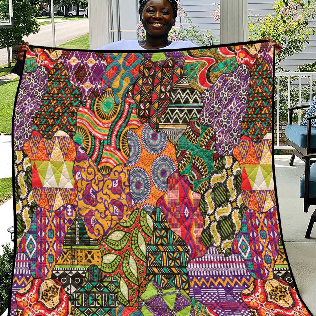 Traditional Ethnic African Vintage Motifs Quilt LT9