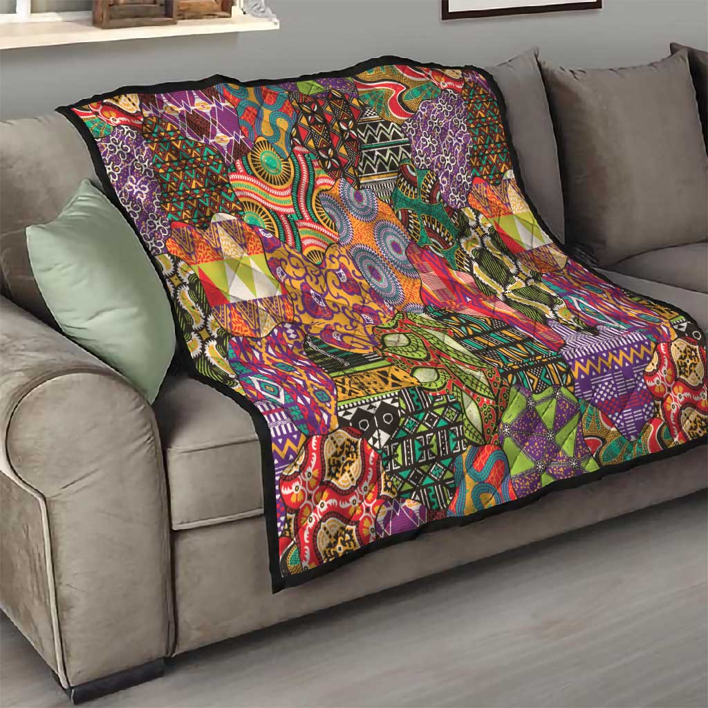 Traditional Ethnic African Vintage Motifs Quilt LT9