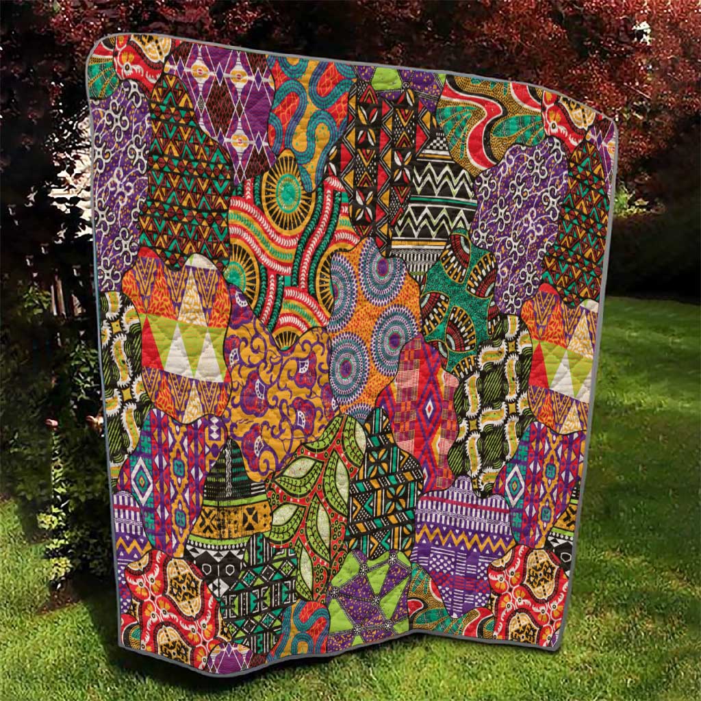 Traditional Ethnic African Vintage Motifs Quilt LT9