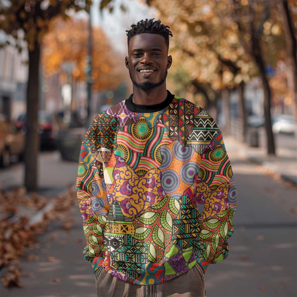 Traditional Ethnic African Vintage Motifs Sweatshirt LT9