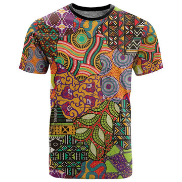 Traditional Ethnic African Vintage Motifs T shirt LT9