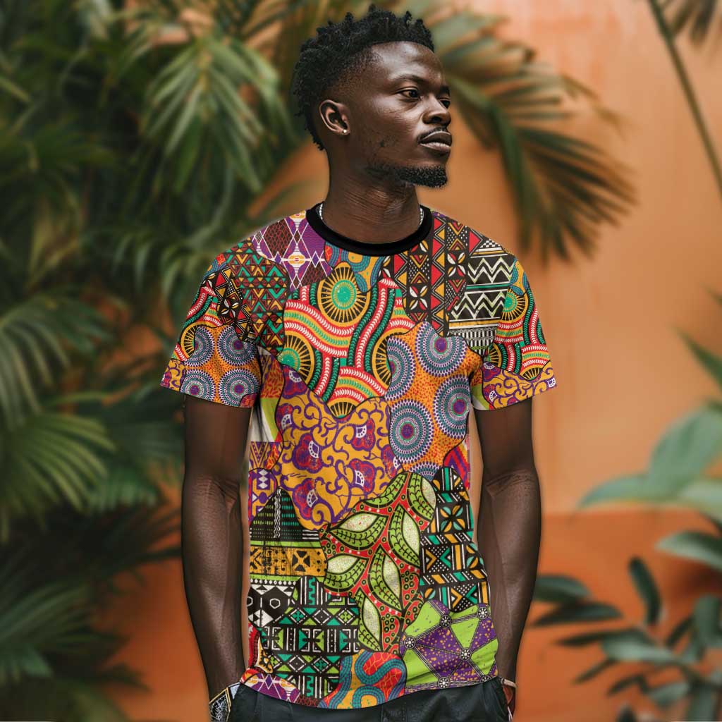 Traditional Ethnic African Vintage Motifs T shirt LT9