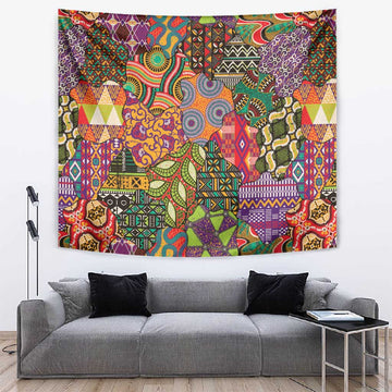 Traditional Ethnic African Vintage Motifs Tapestry LT9