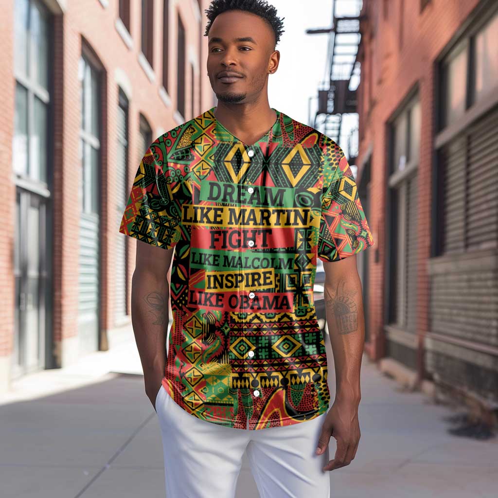 Black History Black Month Dream Like Baseball Jersey LT9