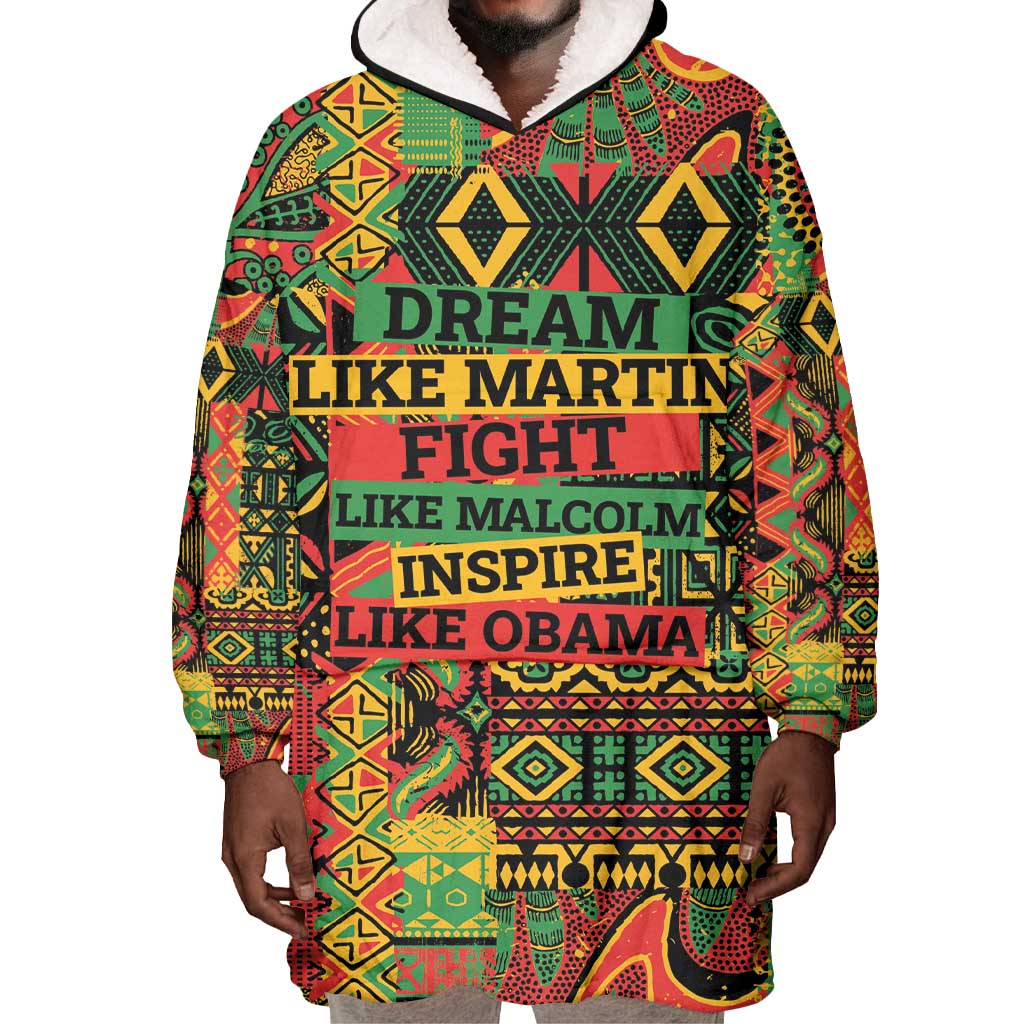 Black History Black Month Dream Like Wearable Blanket Hoodie LT9