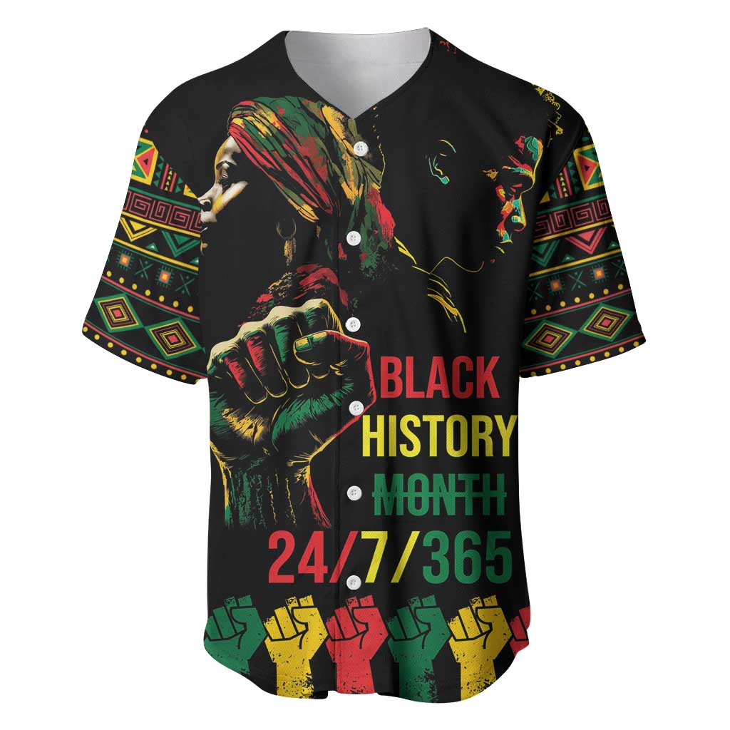 When I'm Born I'm Black Baseball Jersey Black History Black Month LT9