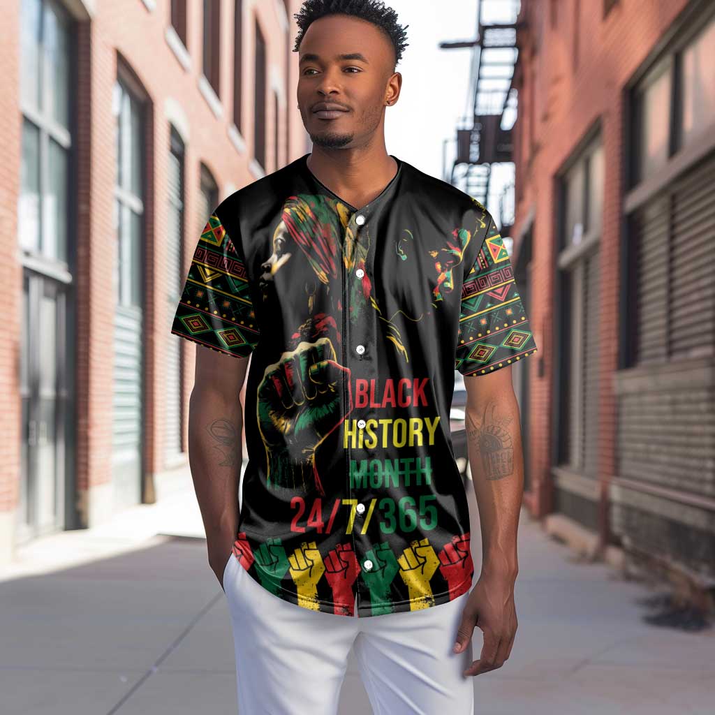 When I'm Born I'm Black Baseball Jersey Black History Black Month LT9