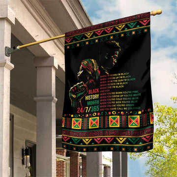 When I'm Born I'm Black Garden Flag Black History Black Month LT9
