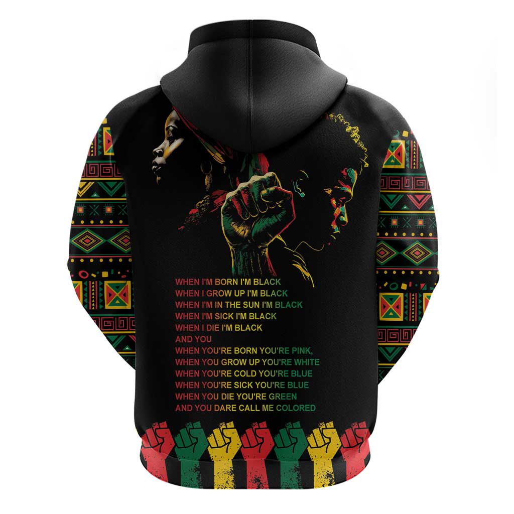 When I'm Born I'm Black Hoodie Black History Black Month LT9