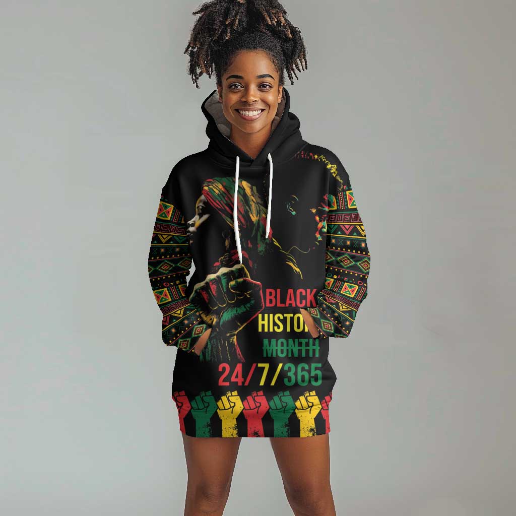 When I'm Born I'm Black Hoodie Dress Black History Black Month LT9