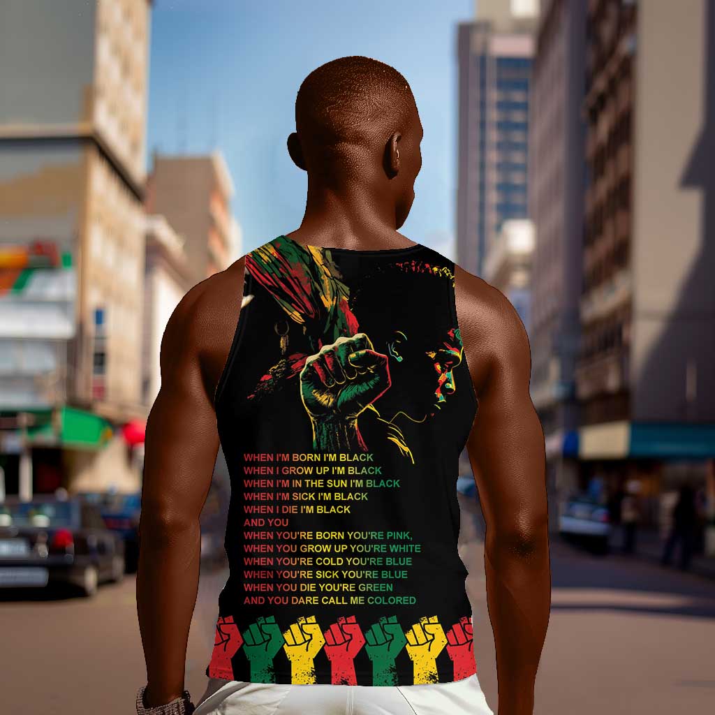When I'm Born I'm Black Men Tank Top Black History Black Month LT9