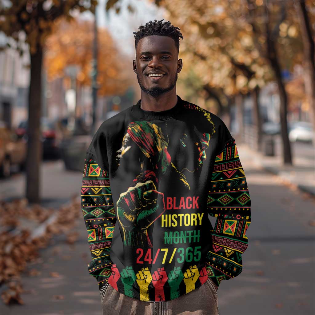 When I'm Born I'm Black Sweatshirt Black History Black Month LT9
