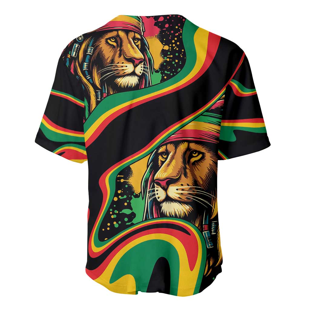 Proud Afro-Jamaicans Rasta Lion Baseball Jersey Reggae My Soul LT9