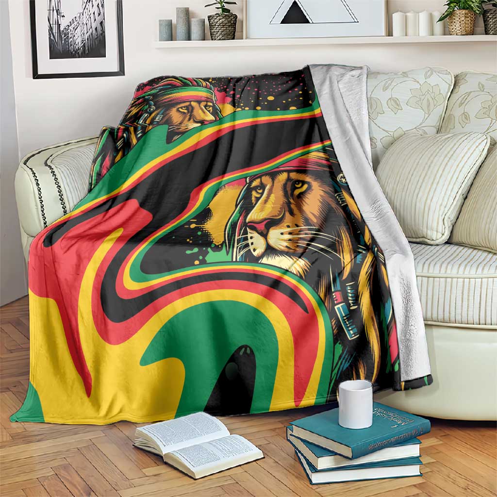 Proud Afro-Jamaicans Rasta Lion Blanket Reggae My Soul LT9