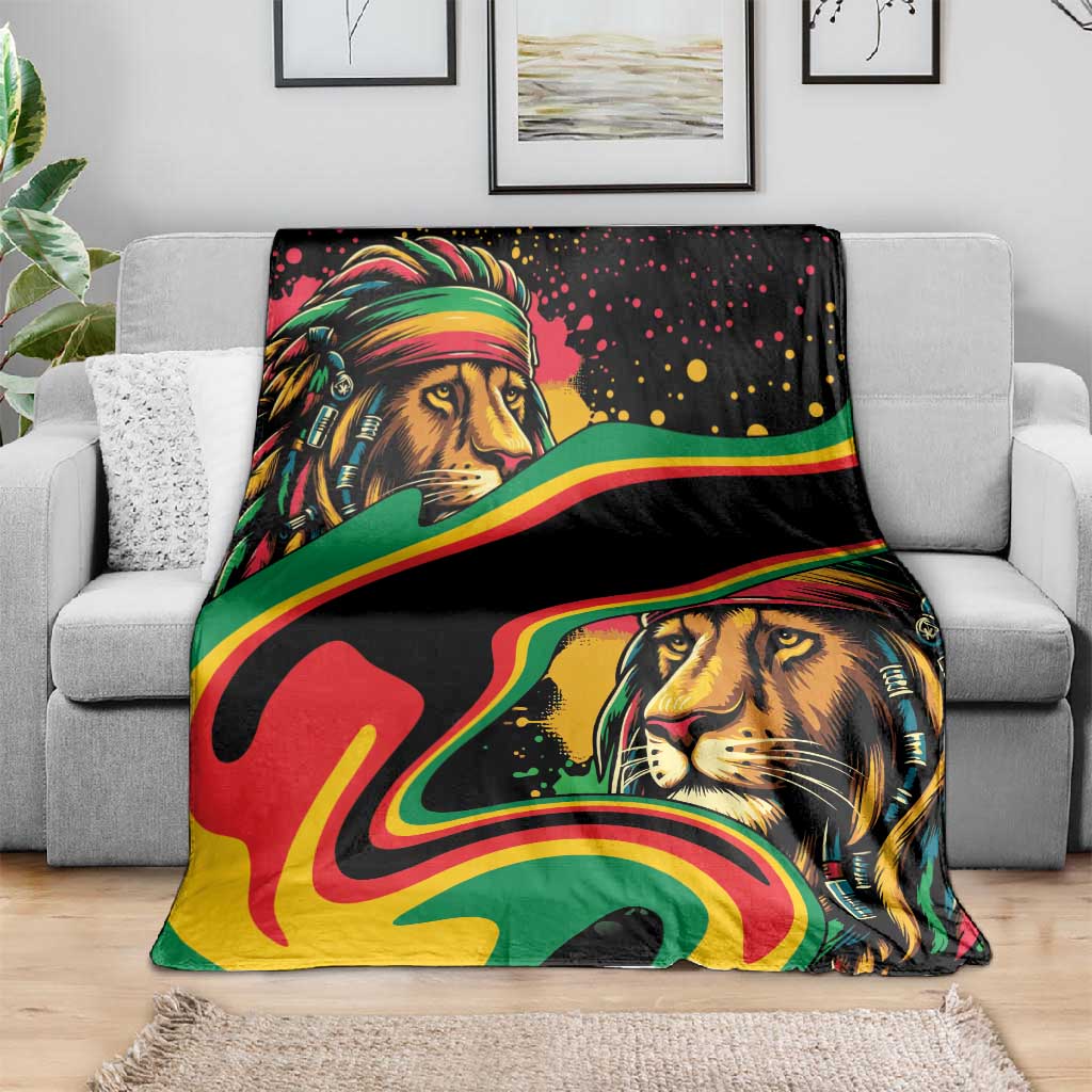 Proud Afro-Jamaicans Rasta Lion Blanket Reggae My Soul LT9