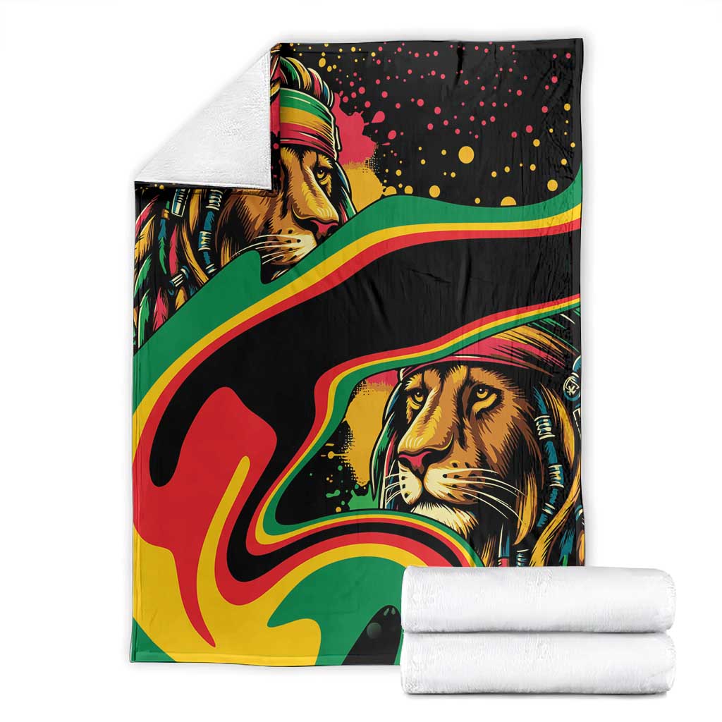 Proud Afro-Jamaicans Rasta Lion Blanket Reggae My Soul LT9