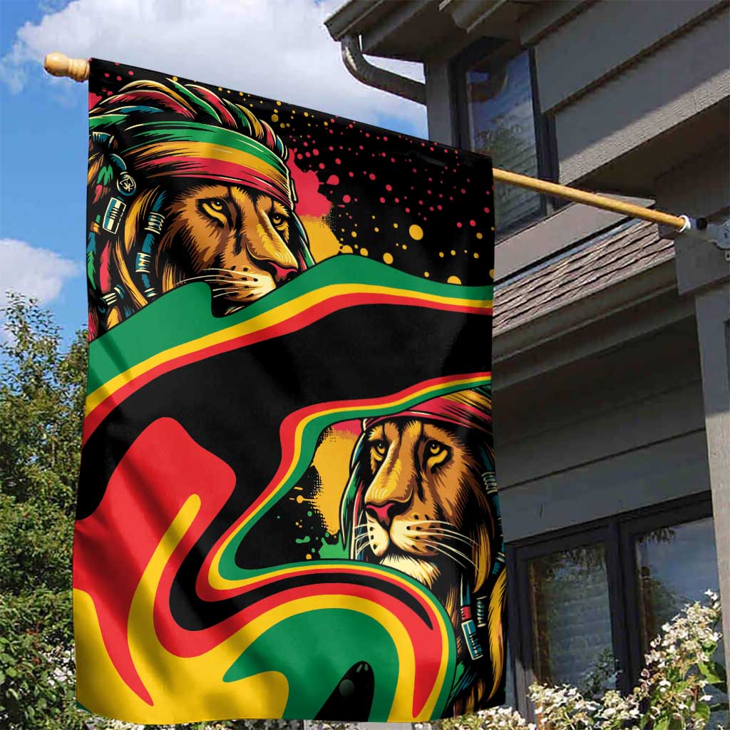Proud Afro-Jamaicans Rasta Lion Garden Flag Reggae My Soul LT9