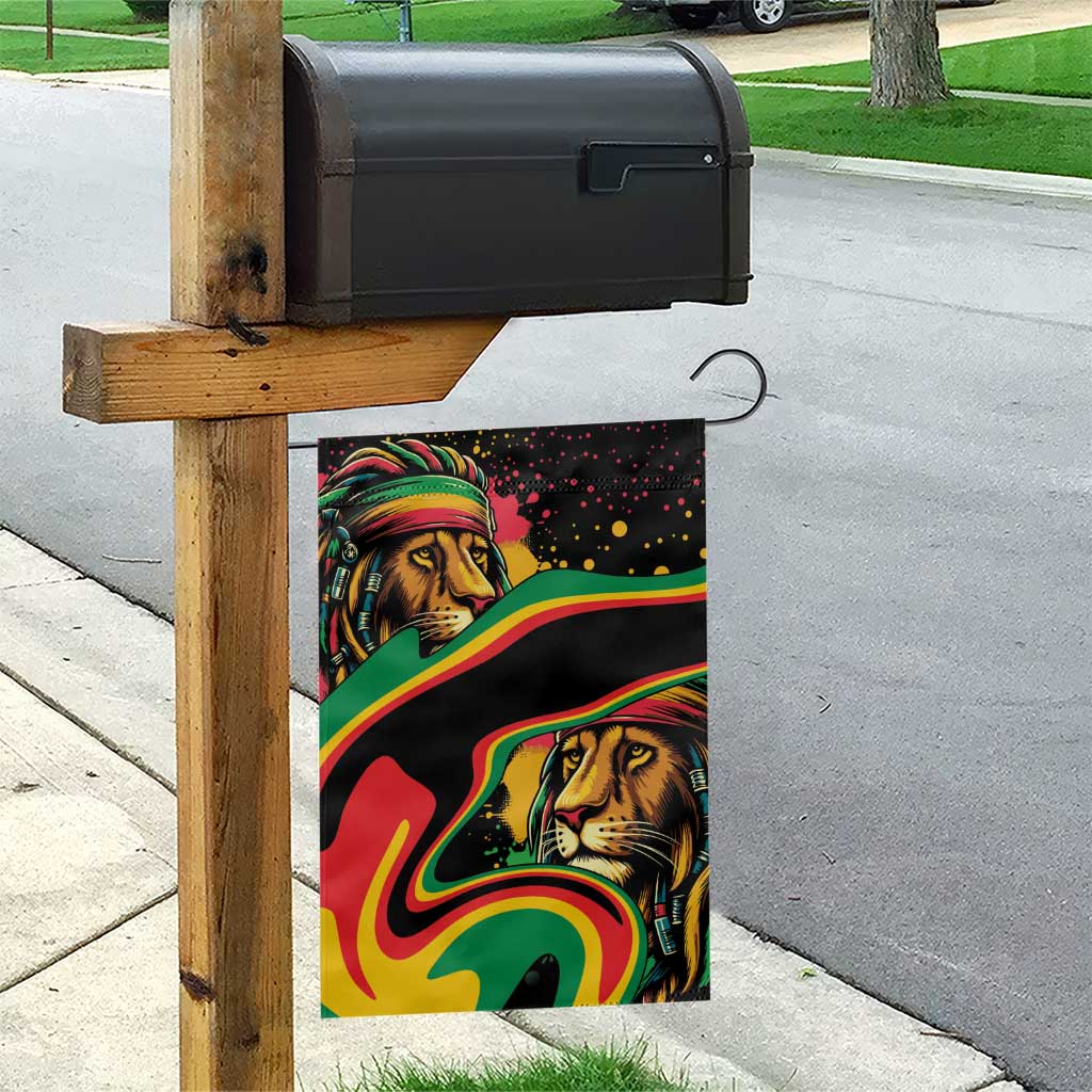 Proud Afro-Jamaicans Rasta Lion Garden Flag Reggae My Soul LT9
