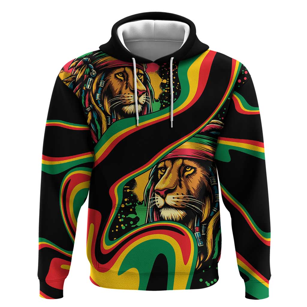 Rastafarian Lion Proud of Jamaica Hoodie Reggae My Soul LT9