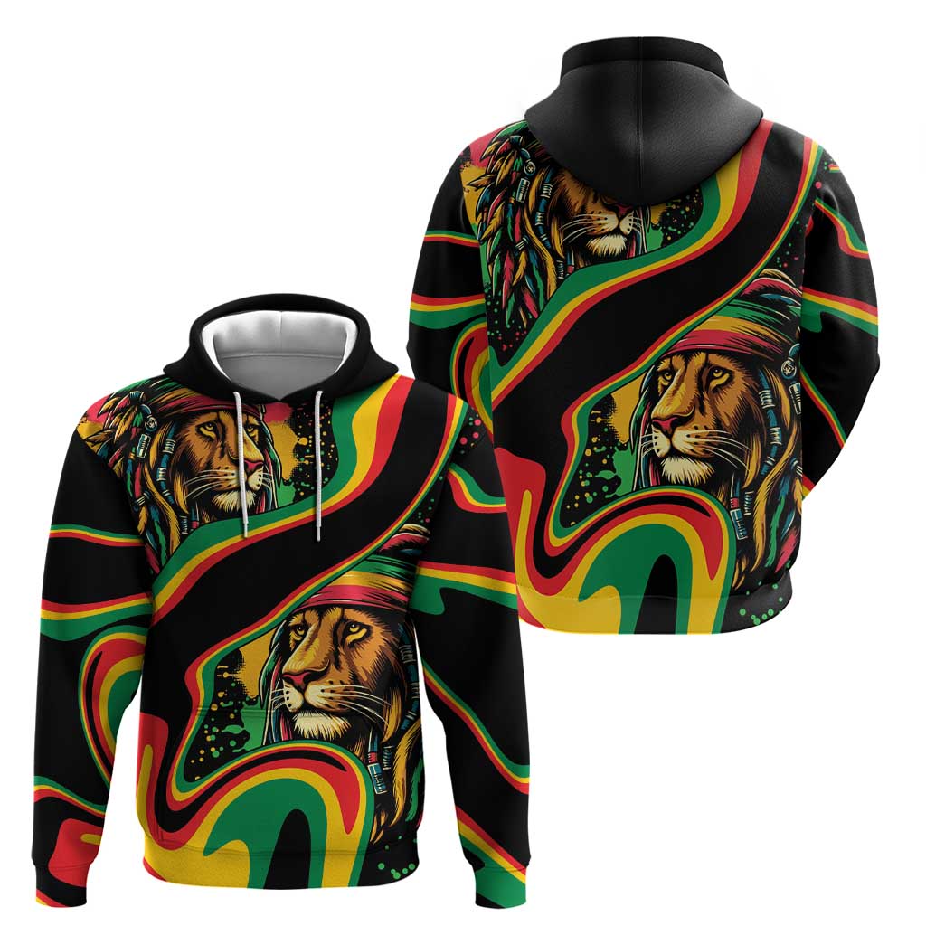 Rastafarian Lion Proud of Jamaica Hoodie Reggae My Soul LT9