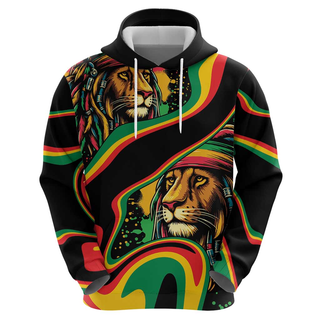 Rastafarian Lion Proud of Jamaica Hoodie Reggae My Soul LT9