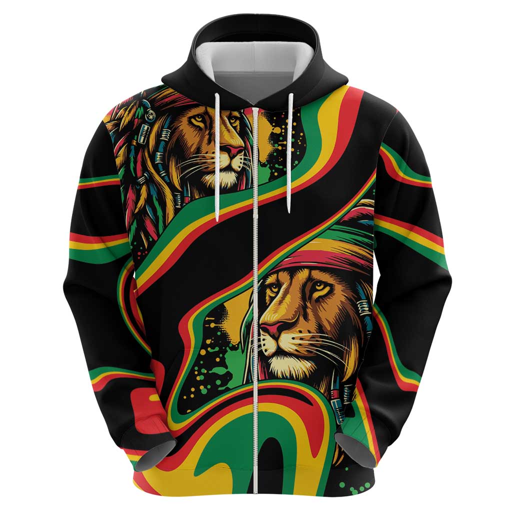 Rastafarian Lion Proud of Jamaica Hoodie Reggae My Soul LT9