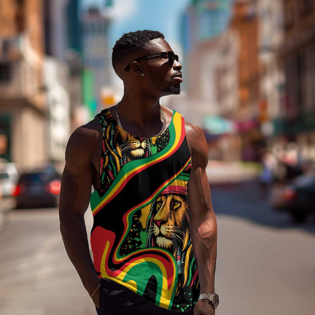 Proud Afro-Jamaicans Rasta Lion Men Tank Top Reggae My Soul LT9