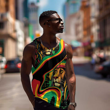 Proud Afro-Jamaicans Rasta Lion Men Tank Top Reggae My Soul LT9