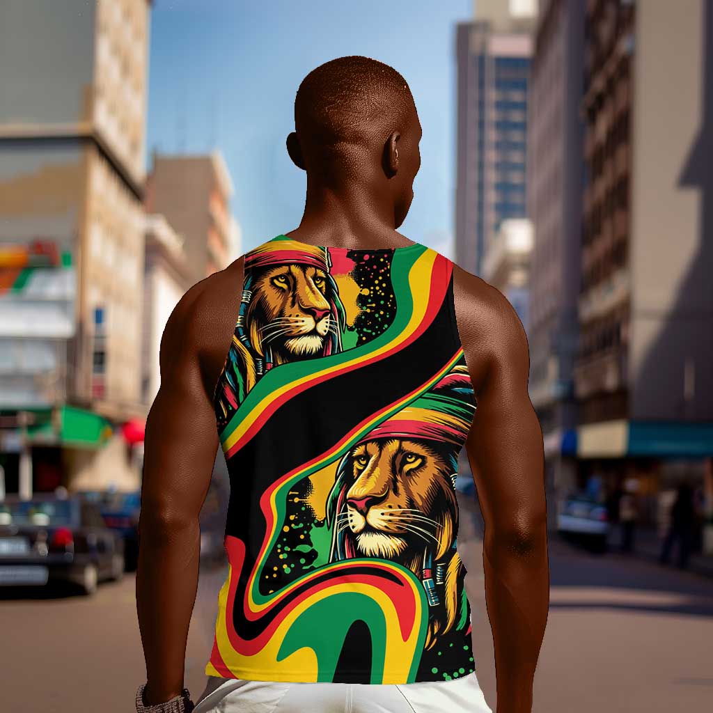 Proud Afro-Jamaicans Rasta Lion Men Tank Top Reggae My Soul LT9