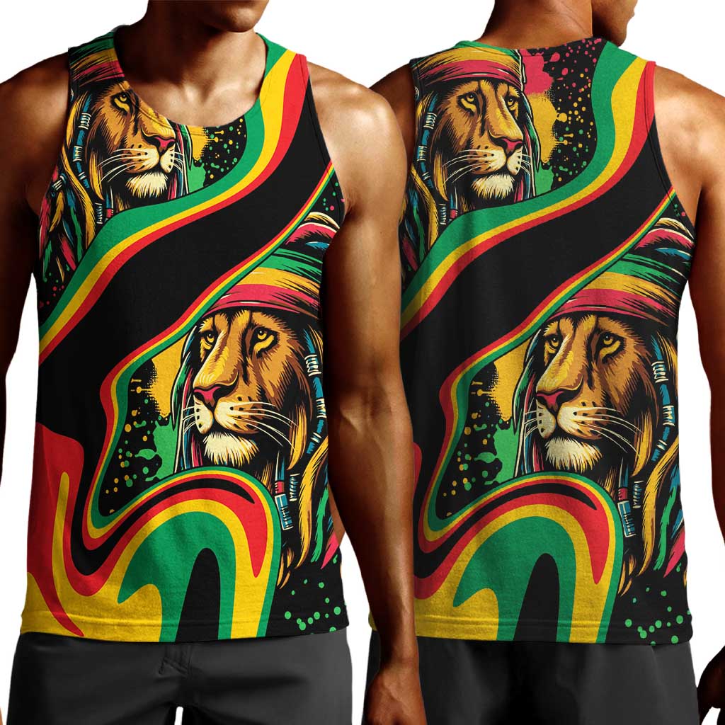 Proud Afro-Jamaicans Rasta Lion Men Tank Top Reggae My Soul LT9
