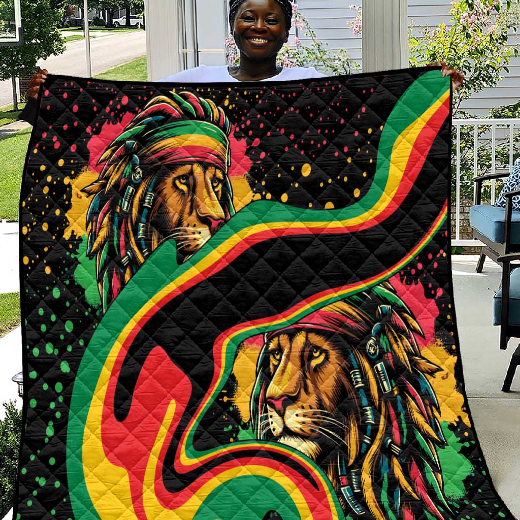 Proud Afro-Jamaicans Rasta Lion Quilt Reggae My Soul LT9