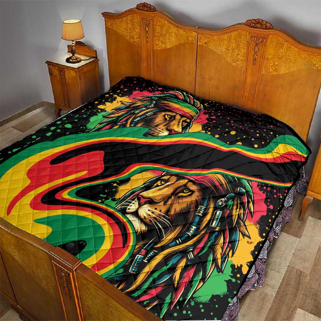 Proud Afro-Jamaicans Rasta Lion Quilt Reggae My Soul LT9