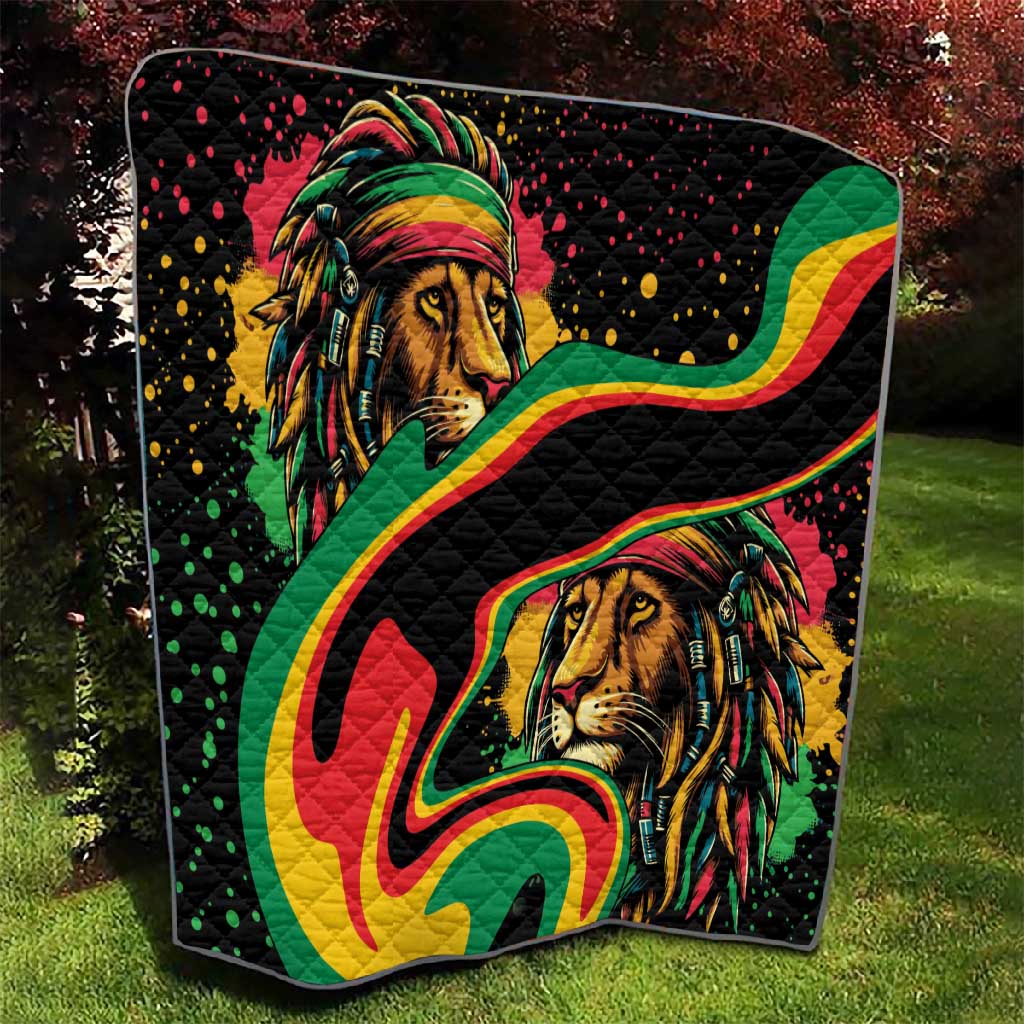 Proud Afro-Jamaicans Rasta Lion Quilt Reggae My Soul LT9