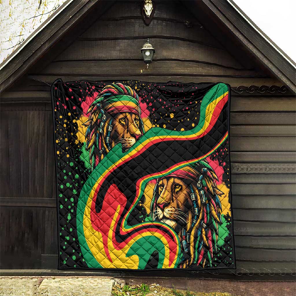 Proud Afro-Jamaicans Rasta Lion Quilt Reggae My Soul LT9