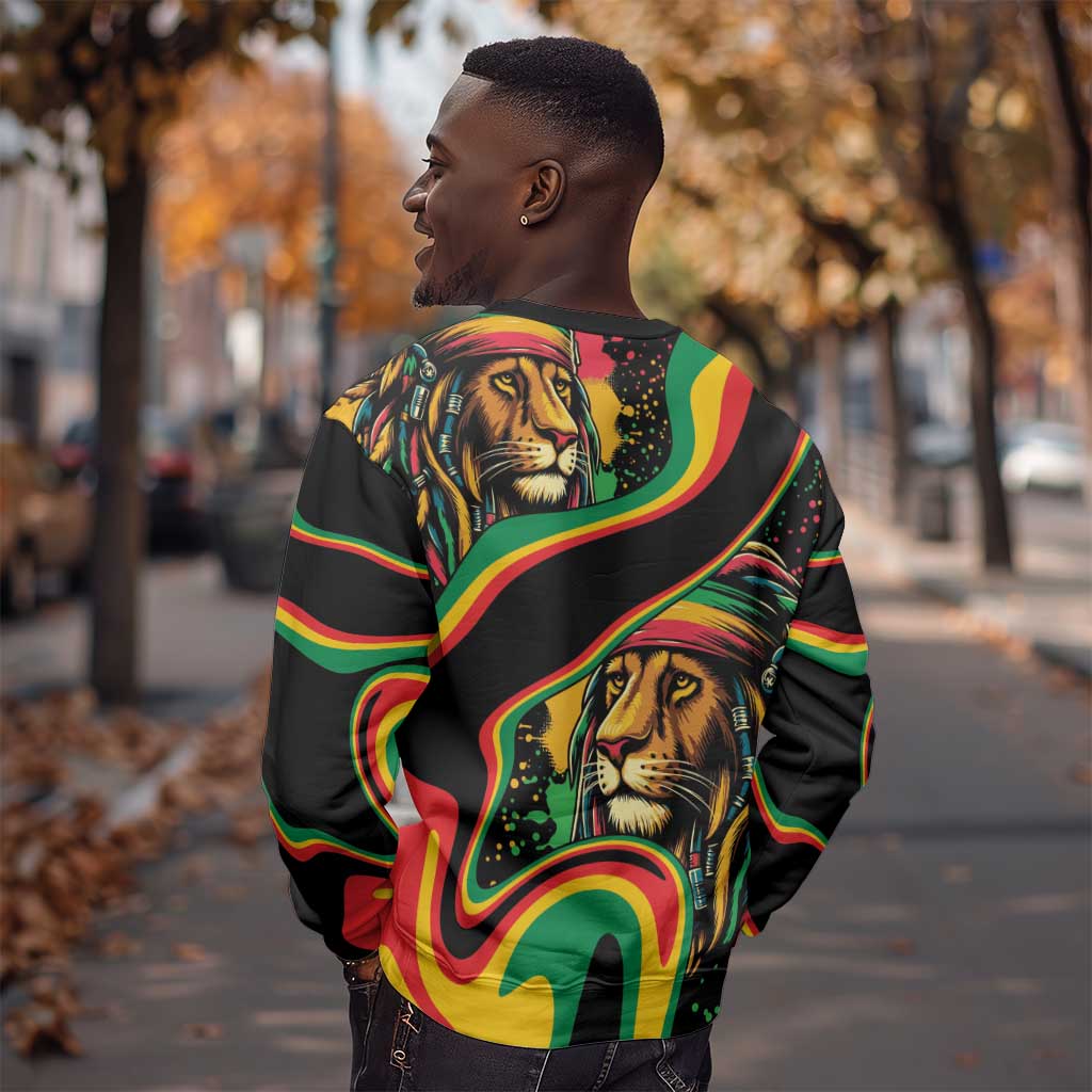 Proud Afro-Jamaicans Rasta Lion Sweatshirt Reggae My Soul LT9