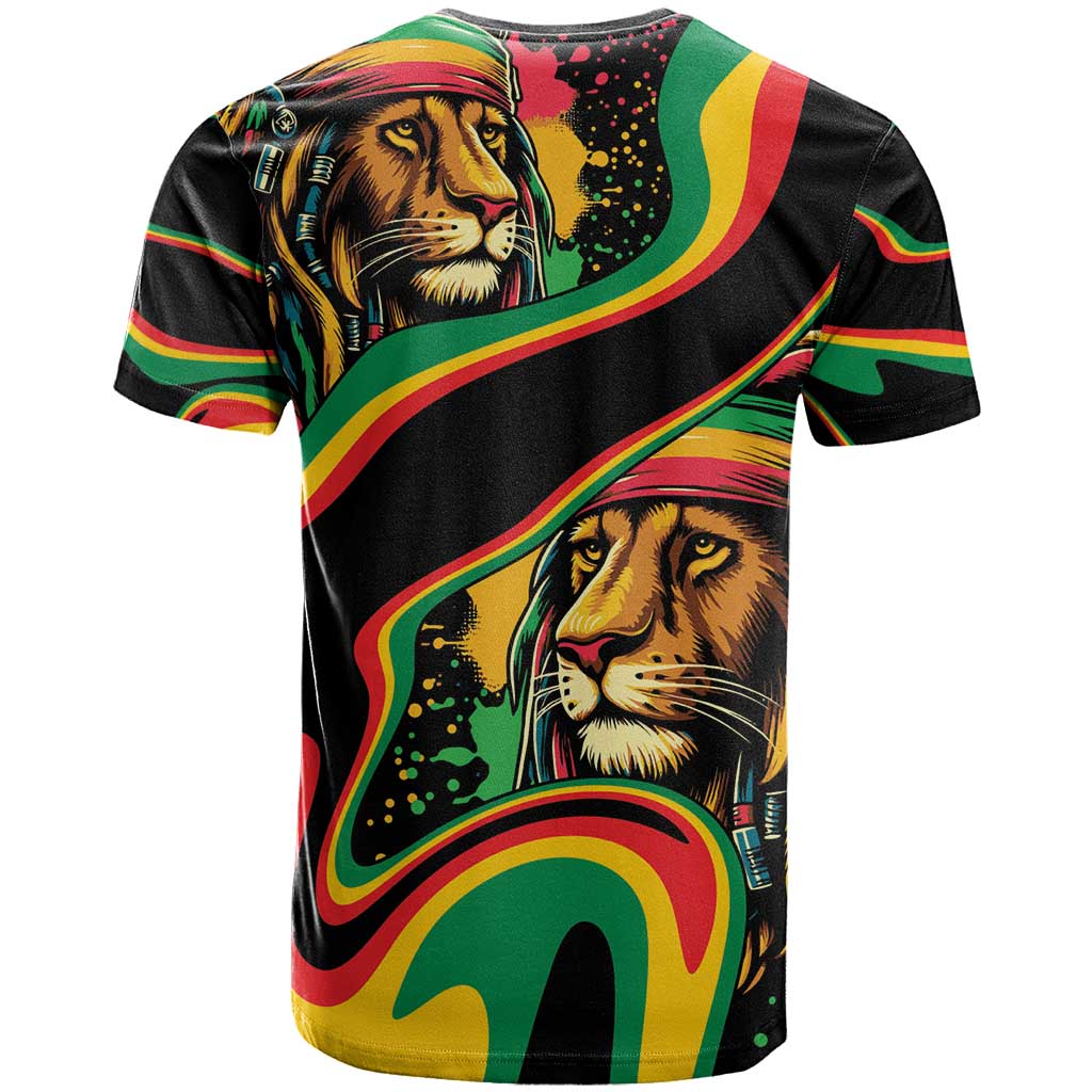 Proud Afro-Jamaicans Rasta Lion T shirt Reggae My Soul LT9