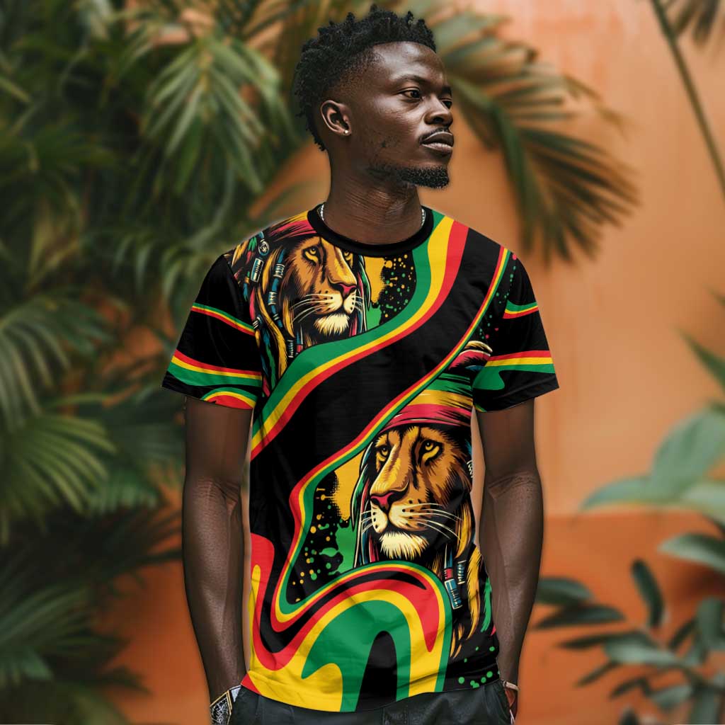 Proud Afro-Jamaicans Rasta Lion T shirt Reggae My Soul LT9