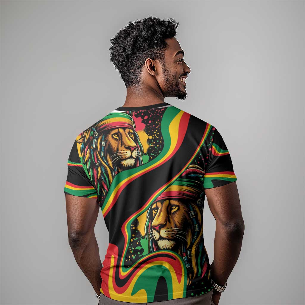 Proud Afro-Jamaicans Rasta Lion T shirt Reggae My Soul LT9