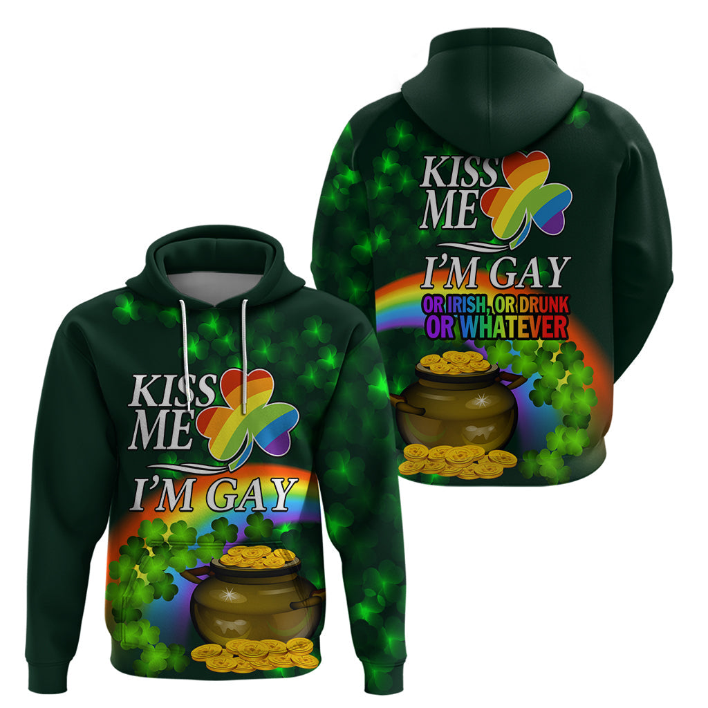 Kiss Me I'm Gay St Patricks Day Hoodie LT9