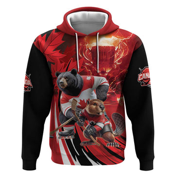 Canada Ice Hockey Champions Personalized Hoodie Proud Member of the Eh Team LT9