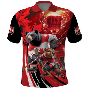 Canada Ice Hockey Champions Personalized Polo Shirt Proud Member of the Eh Team LT9