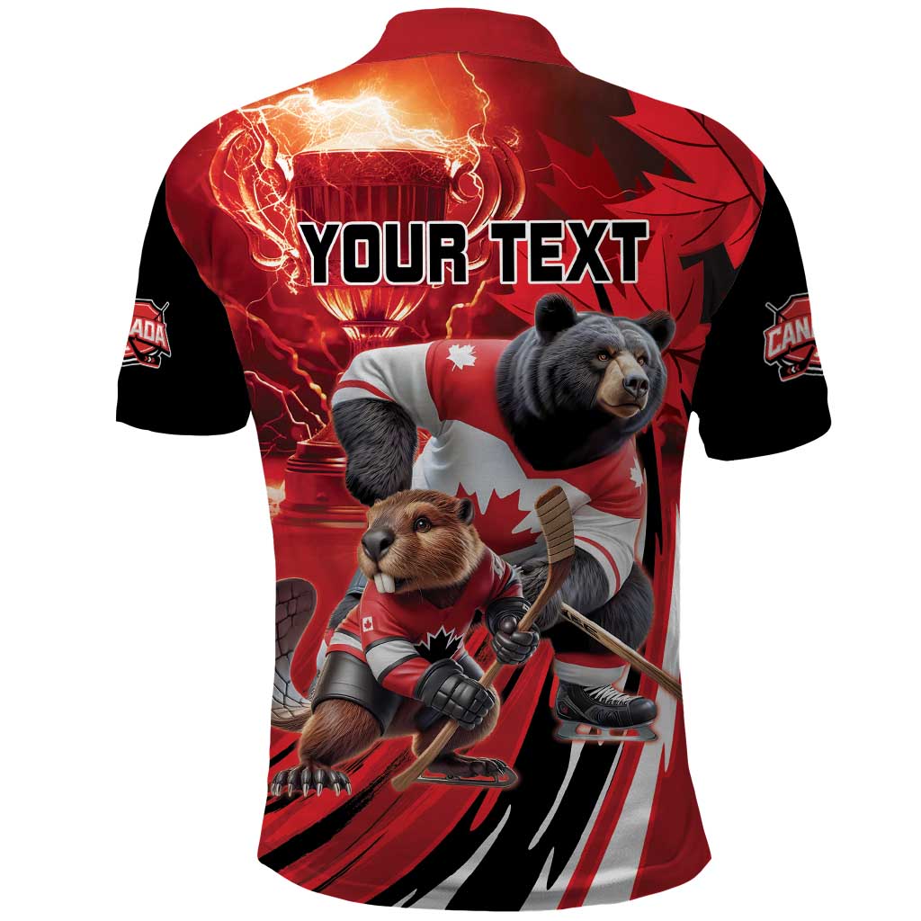 Canada Ice Hockey Champions Personalized Polo Shirt Proud Member of the Eh Team LT9