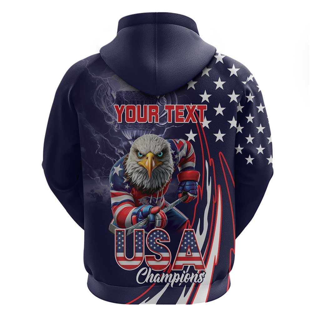 United States Ice Hockey Champions Personalized Hoodie Lets Go Boy USA Goal LT9